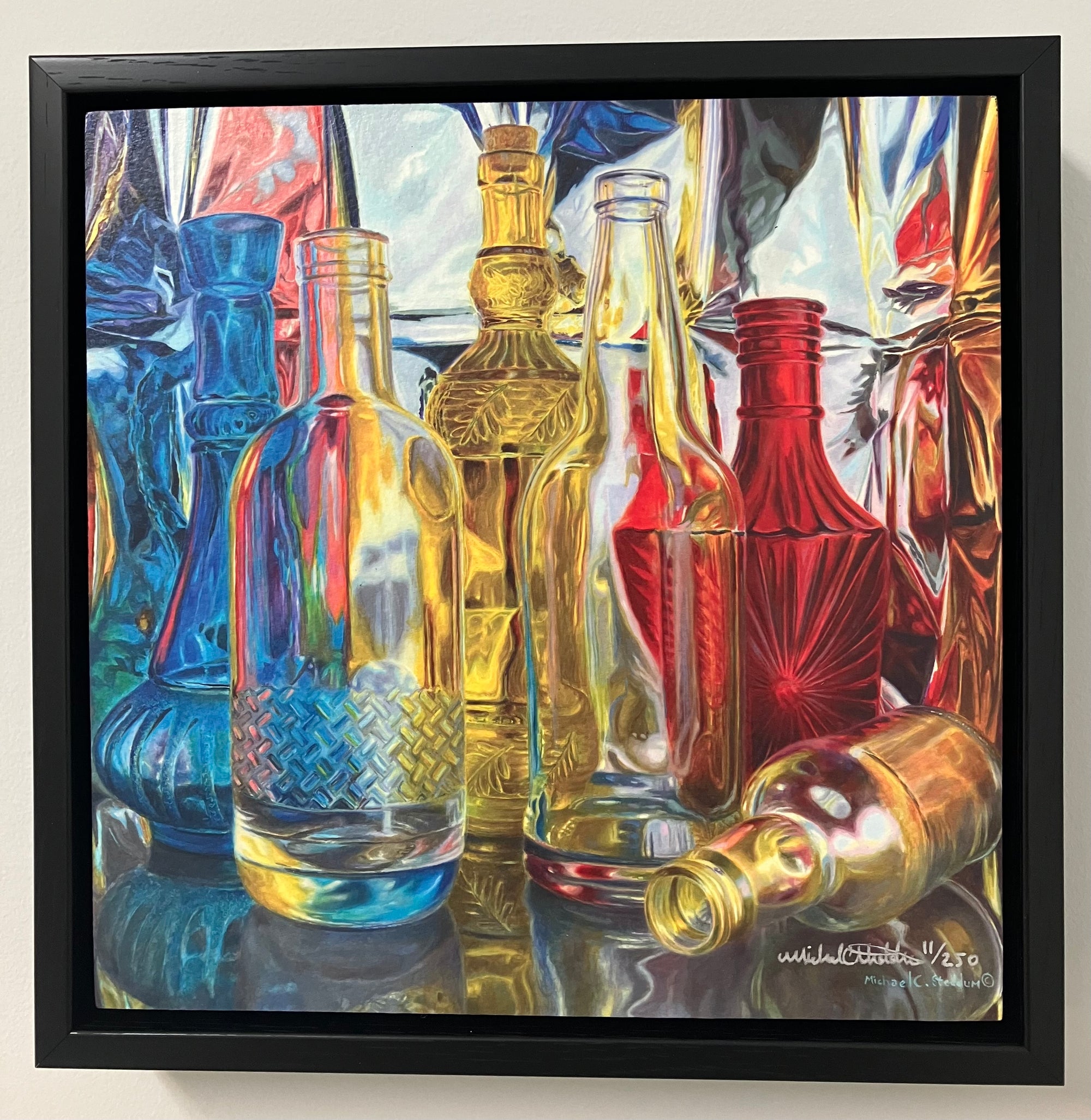 Special Order "Primary One Down" Framed 8" x 8"