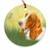 Basset Hound "Bird Dog" Christmas Ornament