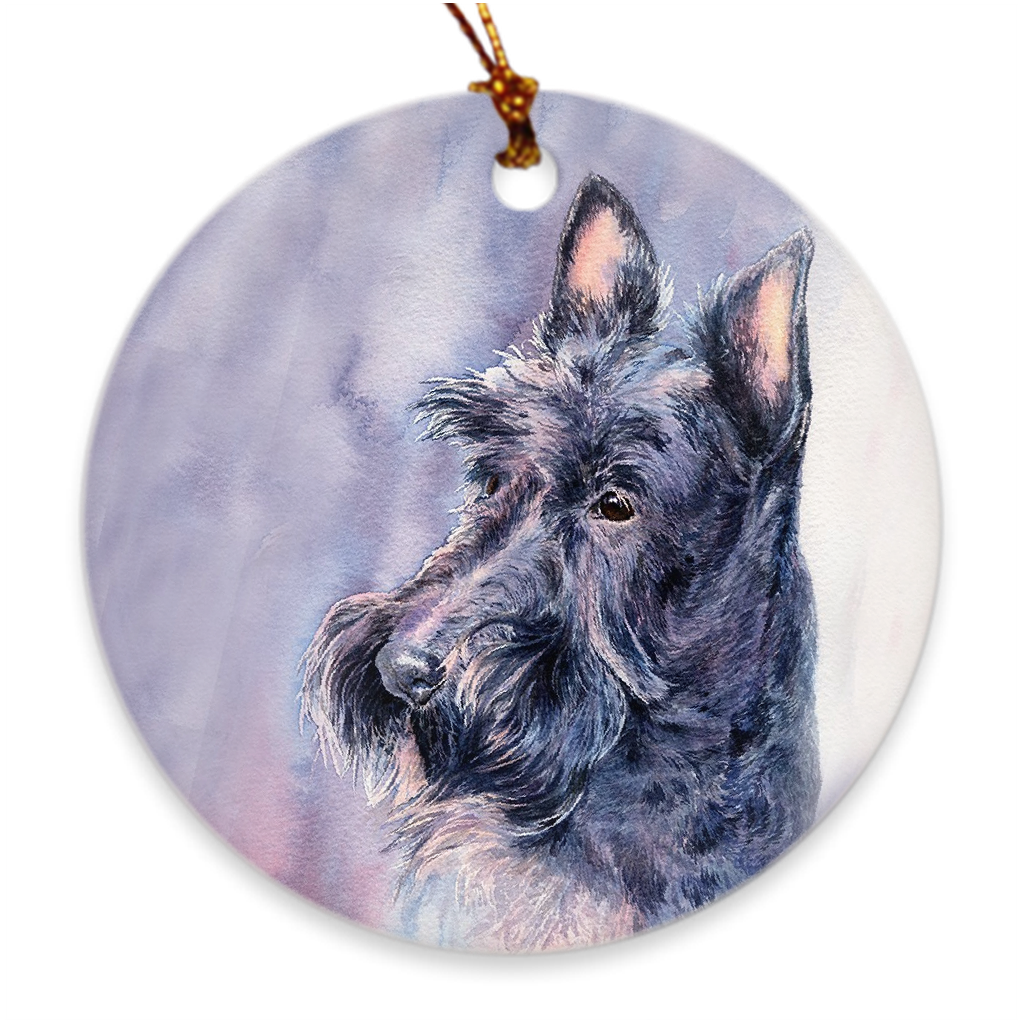 "Head Study II" Scottish Terrier Ornament