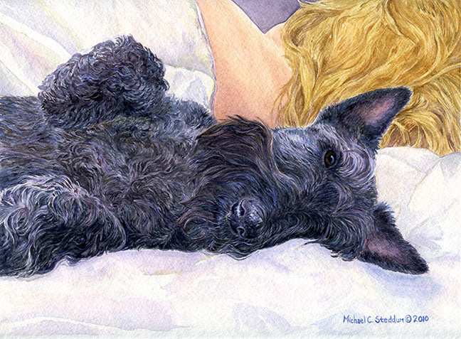 "Lucky Dog" A Limited Edition Scottish Terrier Print
