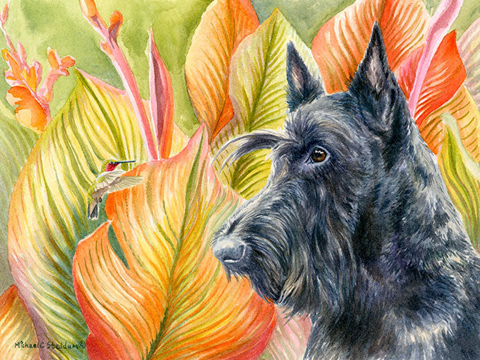"The Visitor" A Limited Edition Scottish Terrier Print
